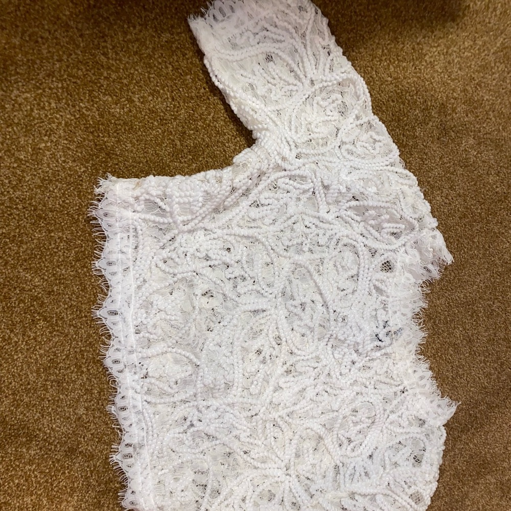 WINDSOR LACE CROPPED FANCY SHIRT